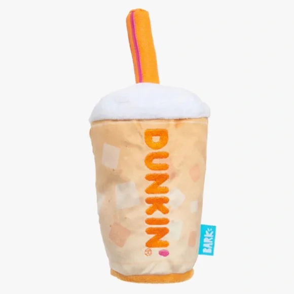BARK Dunkin’ Donuts Iconic Iced Coffee Dog Toy - Picture 1 of 6